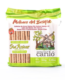 Molinos del Bosque – Tostadas de arroz sabor vainilla sin azúcar x 150 gr