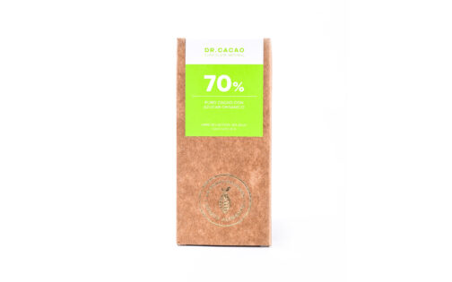 Dr Cacao - Chocolate al 70% de cacao con azucar organico x 80 gr