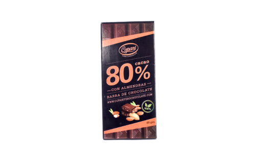 Copani - Chocolate 80% con almendras x 63 gr