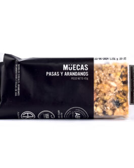 Muecas – Barrita de pasas y arándanos x 45 gr