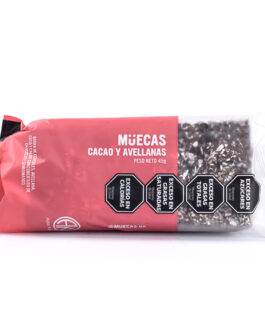 Muecas – Barrita de cacao y avellana x 45 gr
