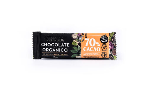 Colonial - Chocolate orgánico 70% cacao x 16 gr