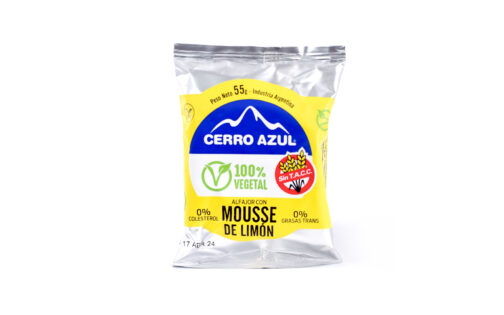 Cerro Azul - Alfajor con mousse de limon vegano x 55 gr