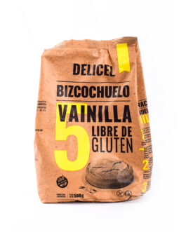 Delicel – Premezcla p/preparar bizcochuelo de vainilla x 500 gr