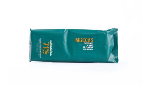 Muecas - Chocolate de almendras con sal marina x 80 gr