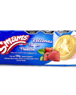 Smams – Galletitas rellenas sabor frutilla x 105 gr