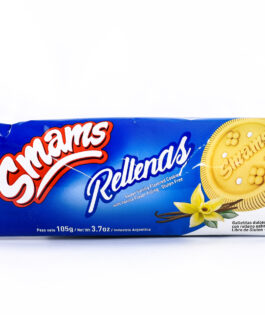 Smams – Galletitas rellenas sabor vainilla x 105 gr