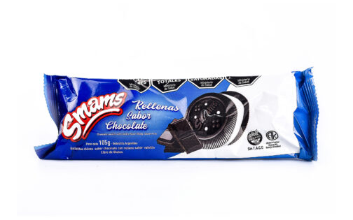 Smams - Galletitas rellenas sabor mousse de chocolate x 105 gr