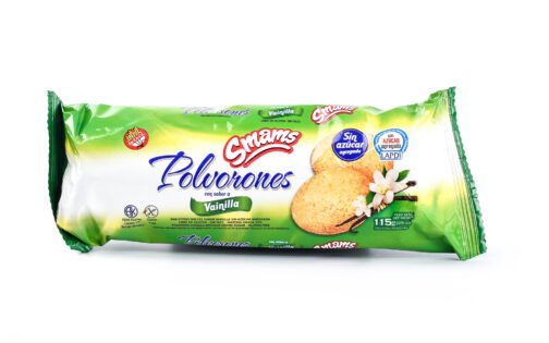 Smams - Galletitas polvorones sabor vainilla s/azúcar x 115 gr