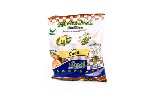 Ceral - Galletitas dulces sin azúcar sabor coco x 380 gr