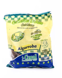 Ceral – Galletitas dulces sin azúcar sabor algarroba x 380 gr