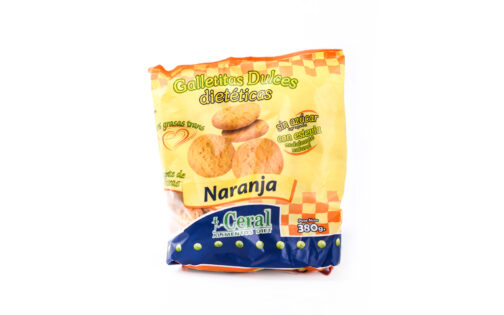 Ceral - Galletitas dulces sin azúcar sabor naranja x 380 gr