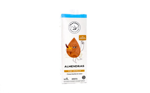 Tratenfu - Leche de almendras sabor vainilla sin azúcar x 1 lt