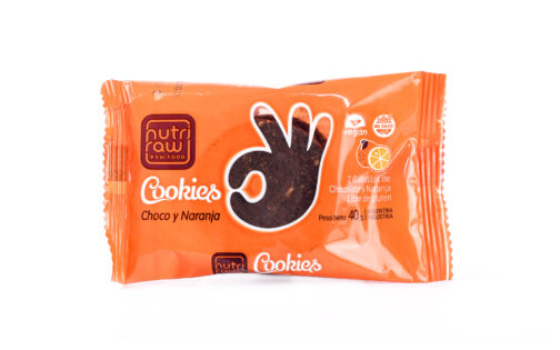 Nutri Raw - Cookies c/chocolate y naranja x 40 gr