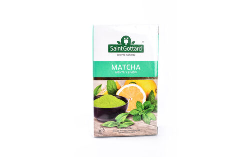 Saint Gottard - Té de matcha, menta y limón x 20 saq