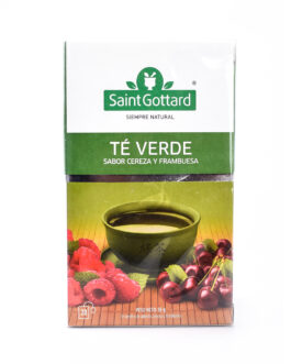 Saint Gottard – Té verde sabor cereza y frambuesa x 20 saq