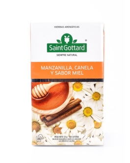 Saint Gottard – Té de manzanilla, canela y miel x 20 saq