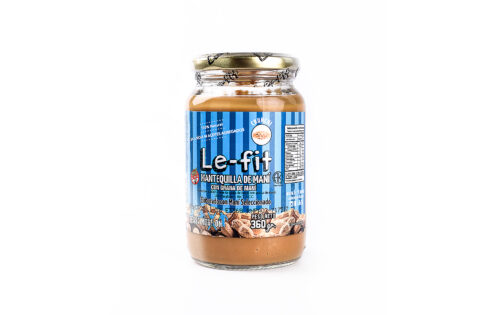 Le Fit - Mantequilla de mani crunchy x 360 gr