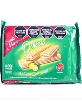 Santa Maria – Obleas relleno sabor limón x 90 gr