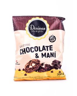 Doninas – Galletitas c/maní y chocolate sin tacc x 200 gr