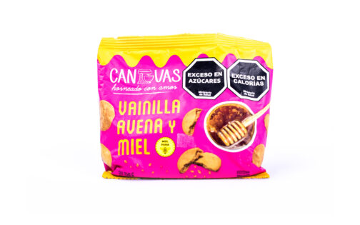 Canvas - Galletitas sabor vainilla, avena y miel x 135 gr
