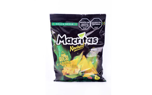 Macritas - Nachos sabor queso y jalapeño x 70 gr