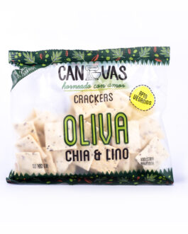 Canvas – Galletitas sabor oliva, chia y lino x 135 gr
