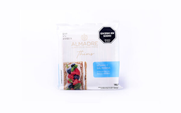 Almadre - Thins de sesamo y sal marina x 200 gr