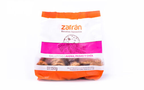 Zafran - Galletitas de avena, pasas y chía x 150 gr