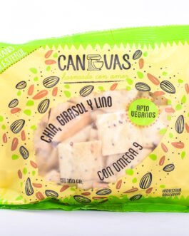 Canvas – Galletitas de chia, girasol y lino x 150 gr