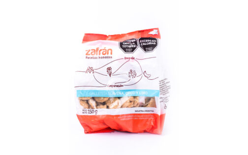 Zafran - Galletitas de avena, coco y lino x 150 gr