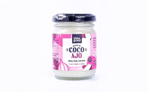 Chia Graal - Aceite de coco sabor ajo x 90 ml