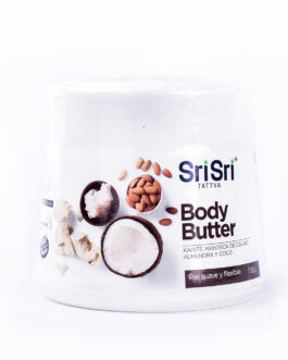 Sri Sri – Manteca corporal de karite, manteca de cacao, almendra y coco x 150 gr