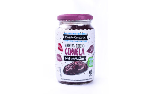 Cuarto Creciente - Mermelada light sabor ciruela c/semillas x 400 gr
