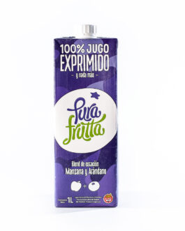 Pura Frutta – Jugo 100% exprimido de manzanas y arandanos x 1 lt