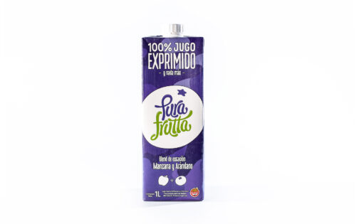 Pura Frutta - Jugo 100% exprimido de manzanas y arandanos x 1 lt