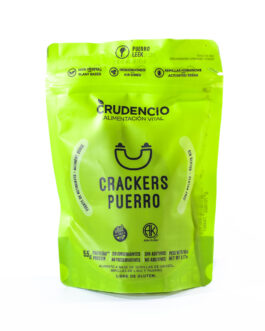 Crudencio – Crackers sabor puerro x 80 gr