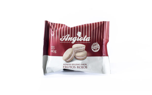 Angiola - Alfajor sabor frutos rojos x 50 gr