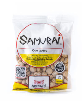 Samurai – Snack proteico salado con queso x 100 gr