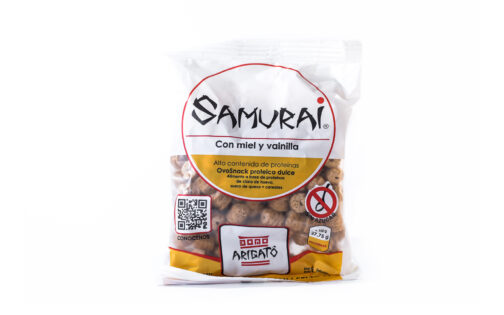 Samurai - Snack proteico dulce con miel y vainilla x 100 gr