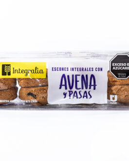 Integralia – Escones integrales de avena y pasas x 240 gr