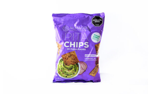 Almadre - Pita chips de masa madre cebolla x 170 gr