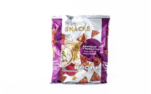 Almadre - Snacks rawmesan y remolacha x 130 gr