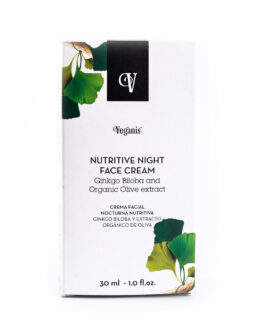 Veganis – Crema facial nocturna ginkgo biloba y oliva x 30 ml