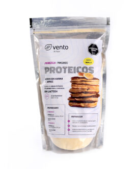 Vento – Premezcla para pancakes proteicos con harina de arroz sabor vainilla x 450 gr